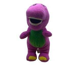 Barney Fisher-Price Mattel Purple Dinosaur Stuffed Plush Animal Toy 9" 2017